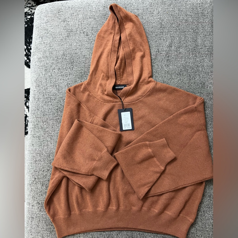 NAADAM Women's Sweater/Hoodie in Rust (NEW w/tags)